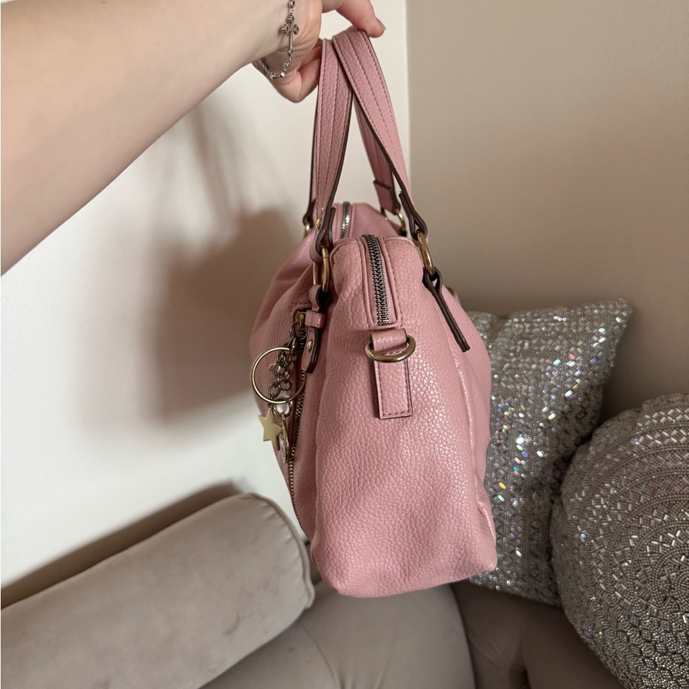 Juicy Couture Pink Shoulder Bag with Charm Accents - Picture 4 of 10